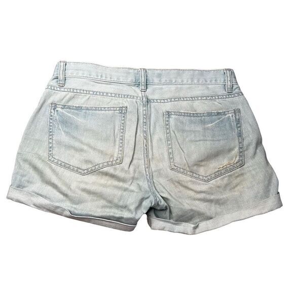 Bcbgeneration Zuma Jean Shorts Cuffed Hem Distressed Ripped Destructed‎ size 25 - Picture 2 of 7